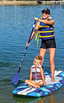 Paddleboard-Mom-and-kid